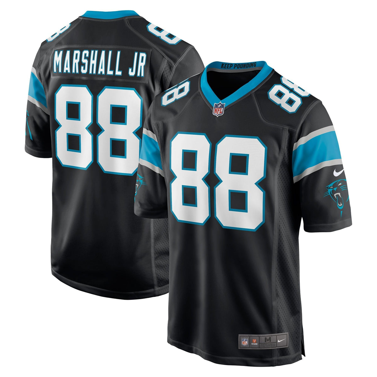 Carolina Panthers Terrace Marshall Jr Black 2021 Nfl Draft Pick Player Game Mens Jersey Gift For Panthers Fans