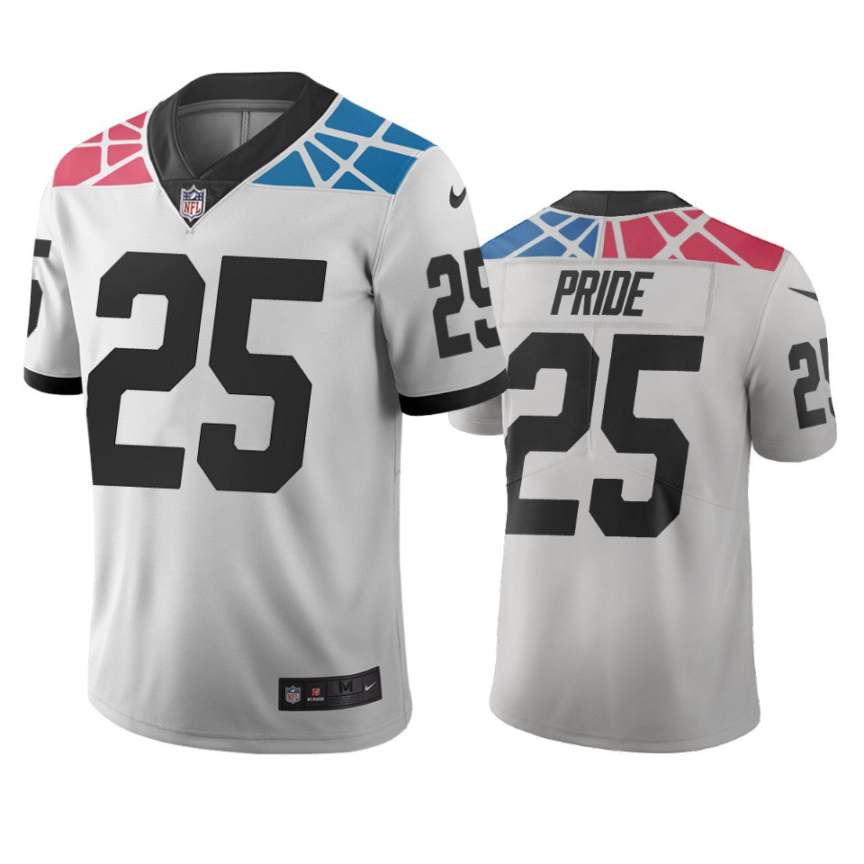 Carolina Panthers Troy Pride White City Edition Vapor Limited Jersey