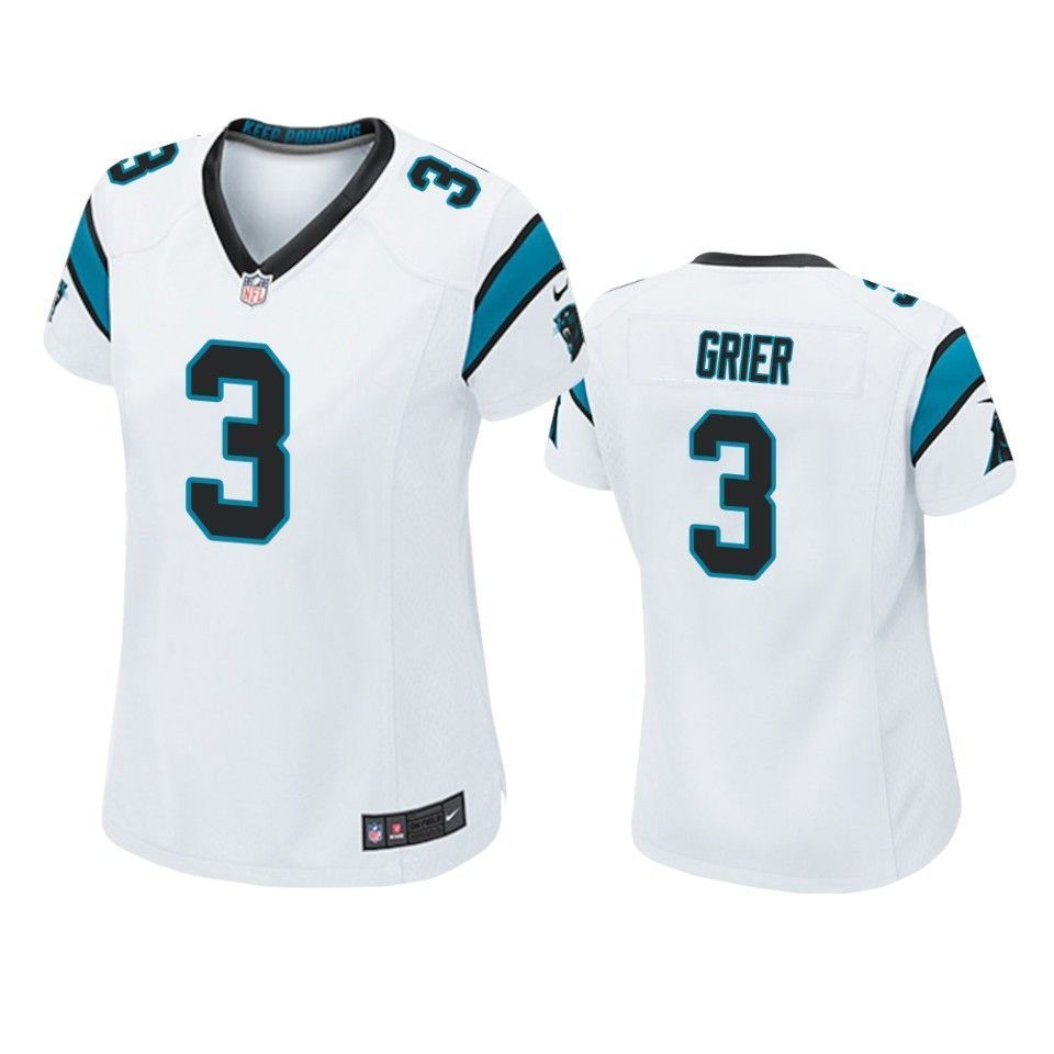 Carolina Panthers Will Grier 2019 Nfl Draft White Game Womens Jersey
