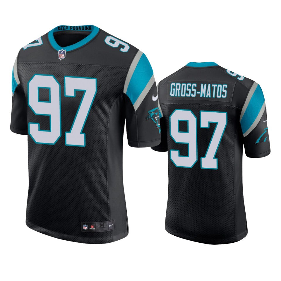 Carolina Panthers Yetur Gross matos Black 2020 Nfl Draft Vapor Limited Jersey
