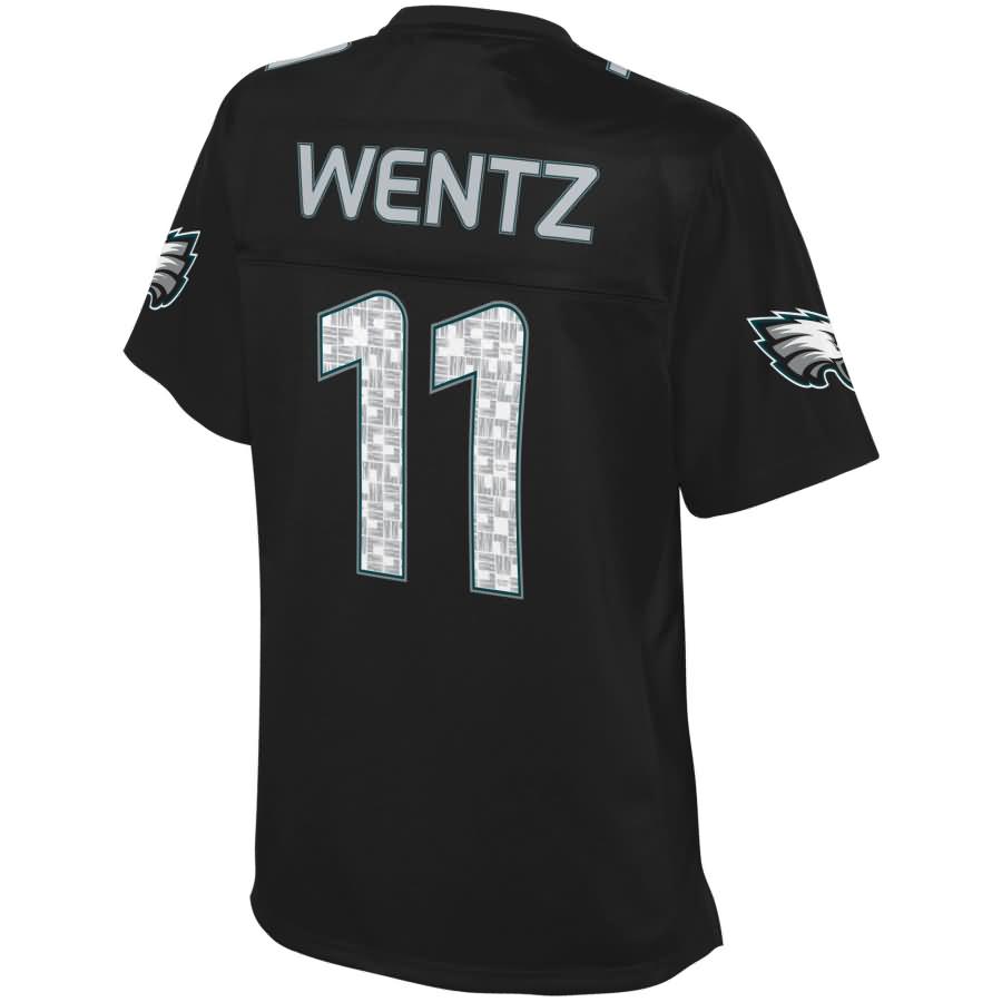 Carson Wentz Philadelphia Eagles Nfl Pro Line By Fanatics Branded Womens Super Bowl Lii Fashion Jersey Black