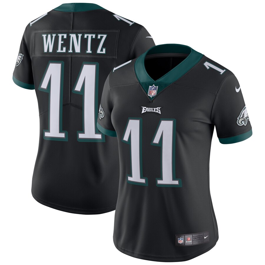 Carson Wentz Philadelphia Eagles Nike Womens Vapor Untouchable Limited Jersey Black