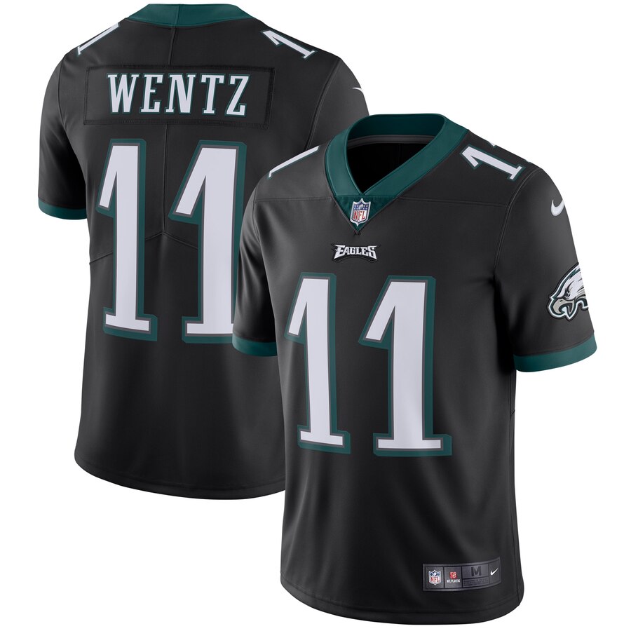 Carson Wentz Philadelphia Eagles Nike Youth Vapor Untouchable Limited Player Jersey Black