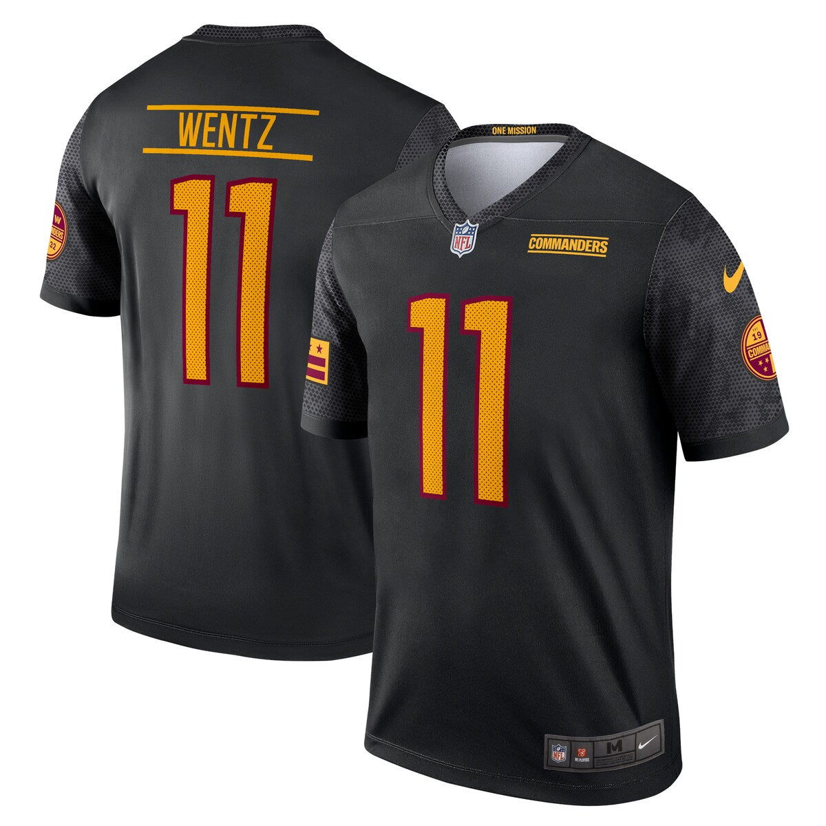 Carson Wentz Washington Commanders Nike Alternate Legend Jersey Black