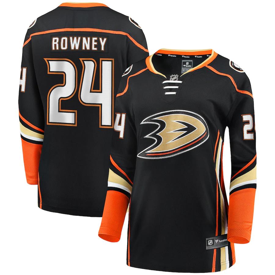 Carter Rowney Anaheim Ducks Fanatics Branded Womens Home Breakaway Player Jersey Black