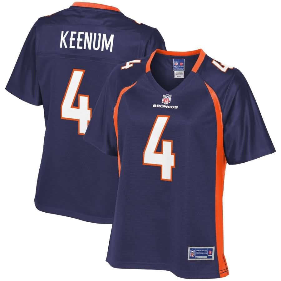 Case Keenum Denver Broncos Nfl Pro Line Womens Alternate Player Jersey Navy