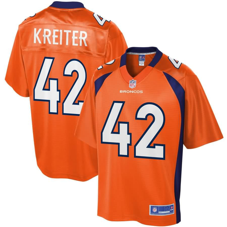 Casey Kreiter Denver Broncos Nfl Pro Line Player Jersey Orange