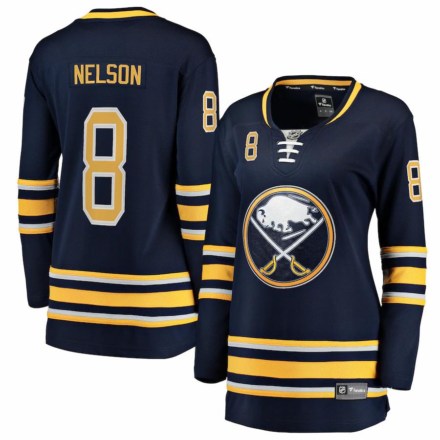 Casey Nelson Buffalo Sabres Fanatics Branded Womens Home Breakaway Player Jersey Navy