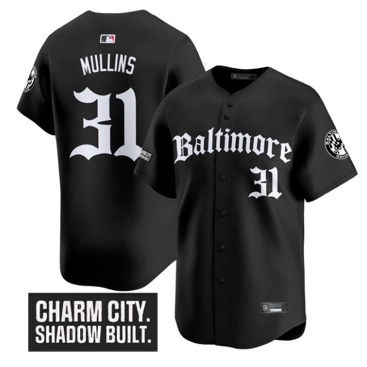 Cedric Mullins Jersey #31 Baltimore Orioles Gothic Harbor Edition
