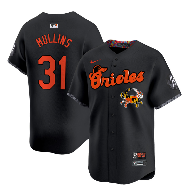 Cedric Mullins Jersey #31 Baltimore Orioles Maryland Blue Crab Vapor Stitched Bl