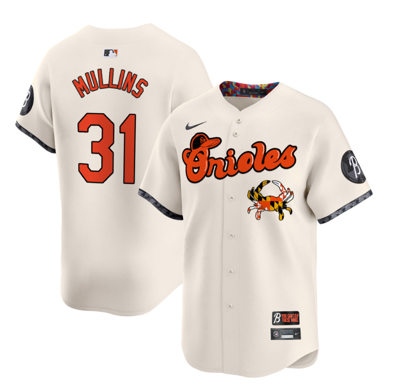 Cedric Mullins Jersey #31 Baltimore Orioles Maryland Blue Crab Vapor Stitched Cr
