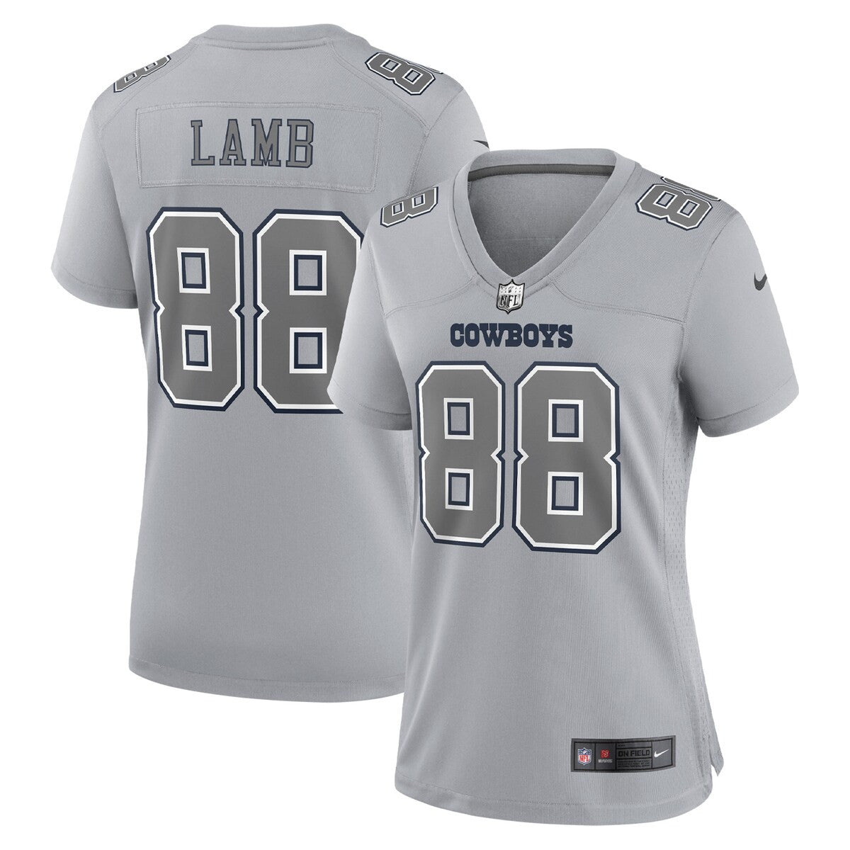 Ceedee Lamb Dallas Cowboys Nike Womens Atmosphere Fashion Game Jersey Gray
