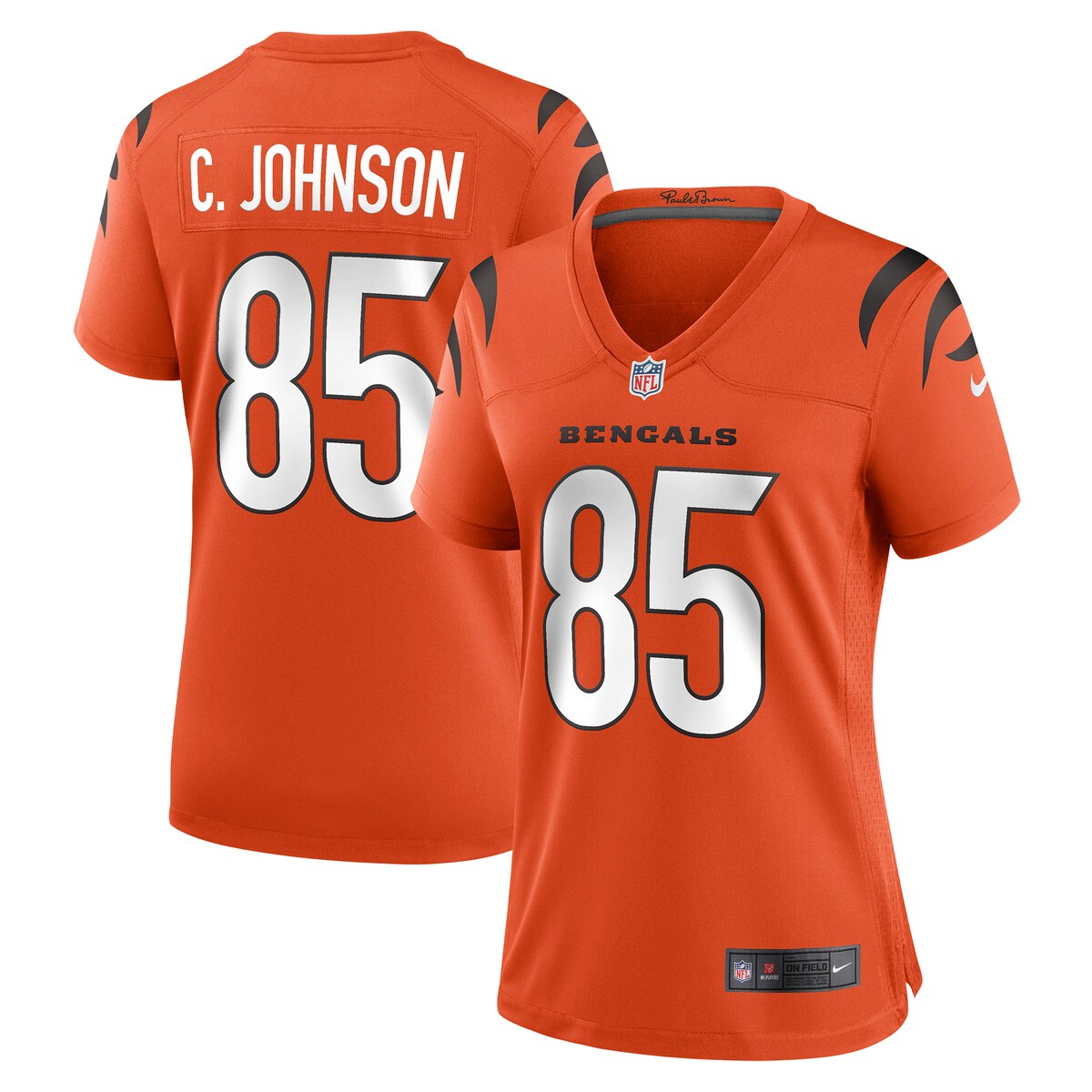 Chad Johnson Cincinnati Bengals Nike Womens Retired Game Jersey Orange
