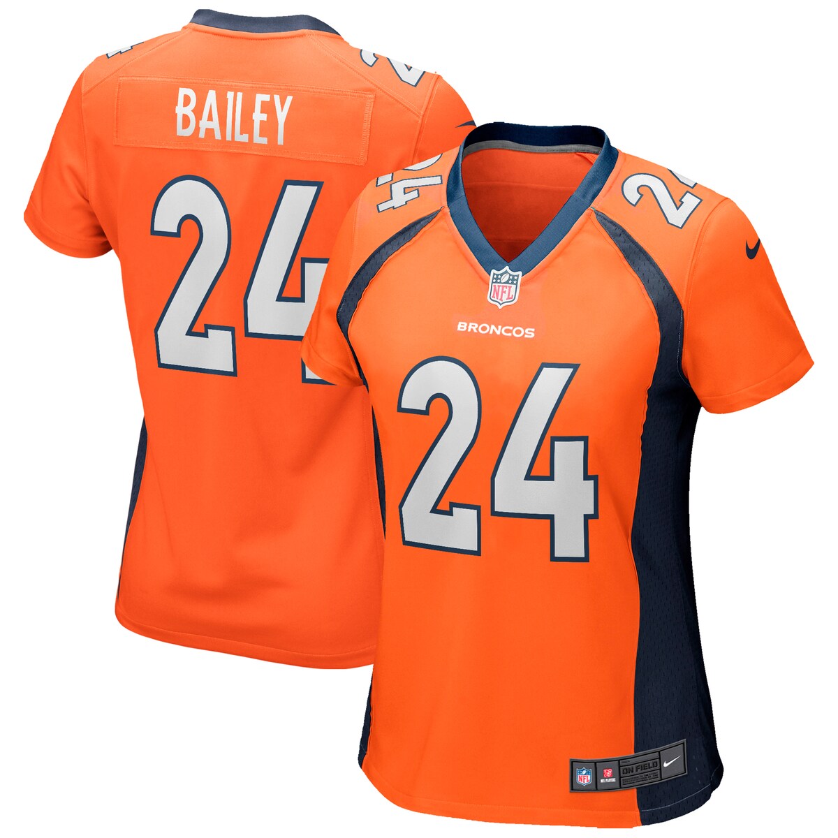 Champ Bailey Denver Broncos Nike Womens Game Retired Player Jersey Orange