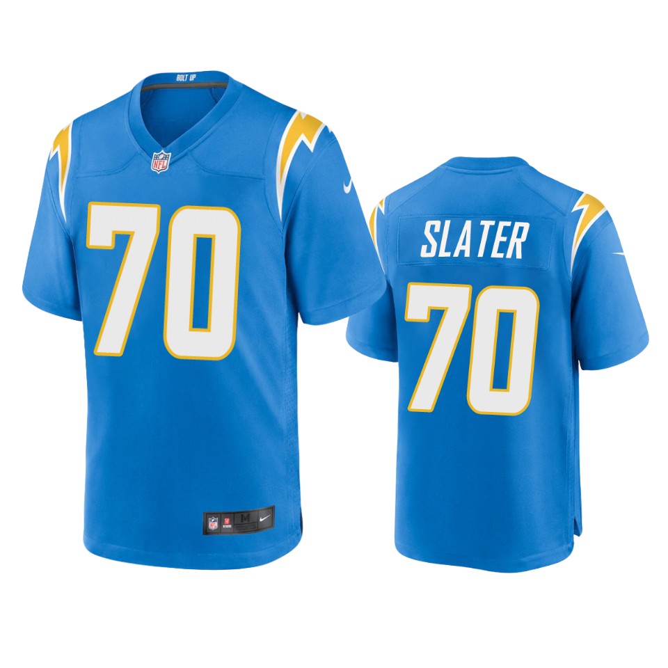 Chargers Rashawn Slater 2021 Nfl Draft Powder Blue Game Jersey