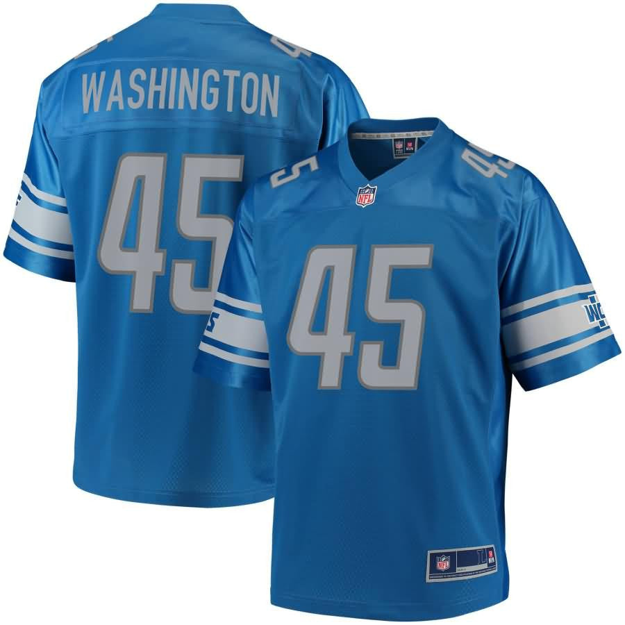 Charles Washington Detroit Lions Nfl Pro Line Team Color Player Jersey Blue