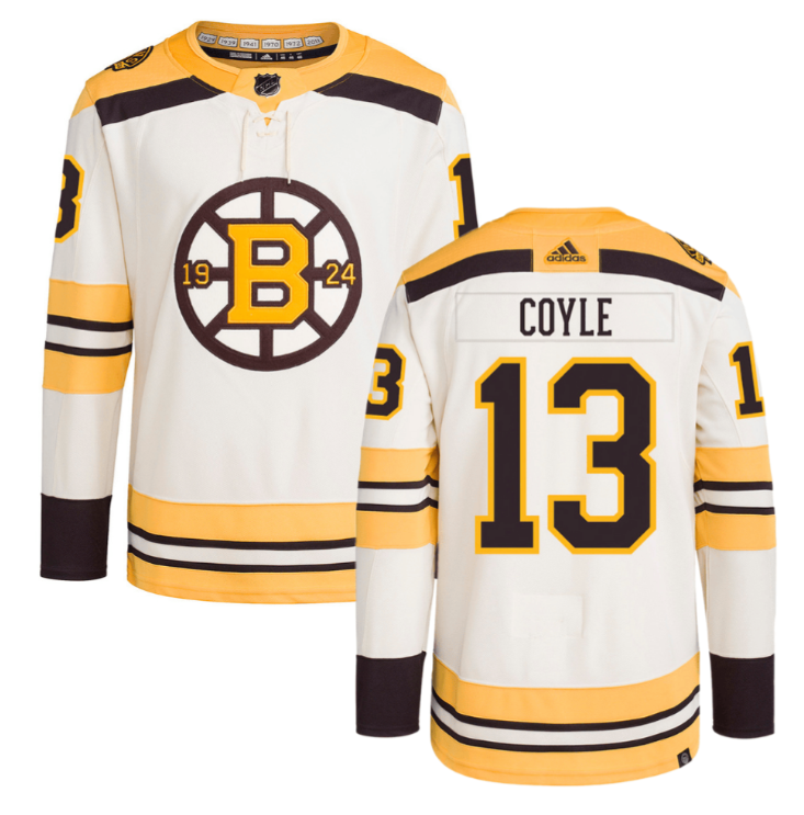 Charlie Coyle 13 Boston Bruins 100th Anniversary Primegreen Third Men Jersey Cre