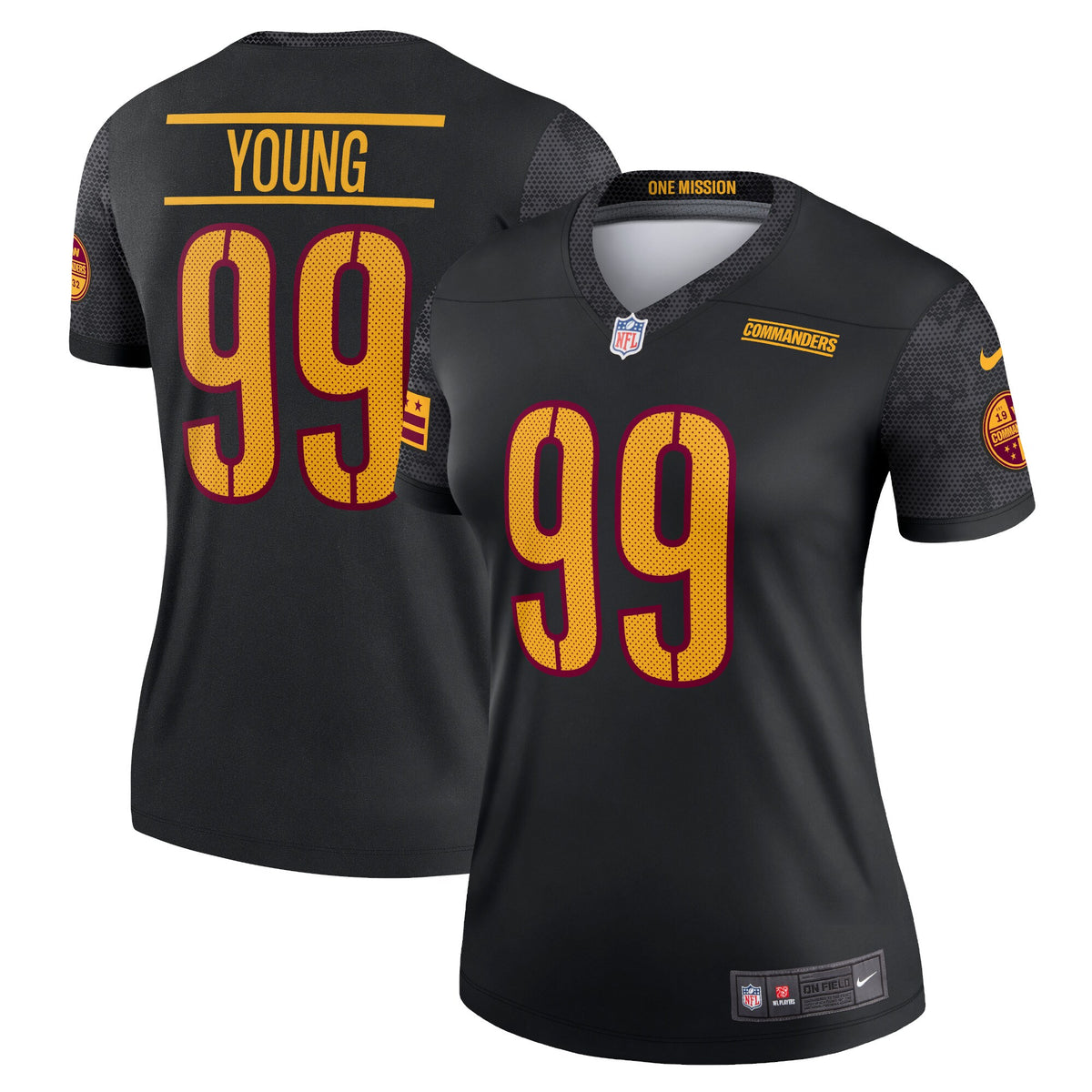 Chase Young Washington Commanders Nike Womens Alternate Legend Jersey Black