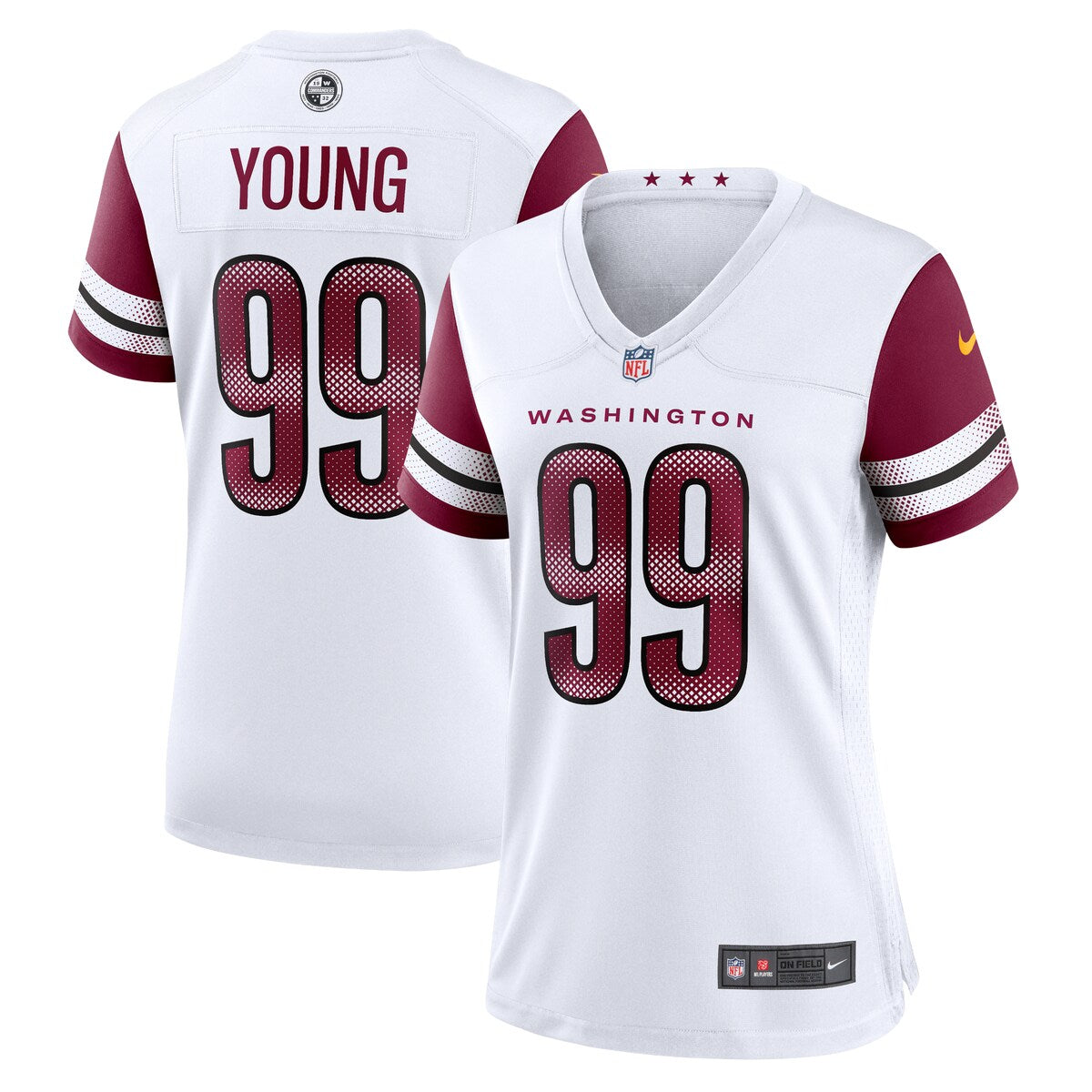 Chase Young Washington Commanders Nike Womens Game Jersey White