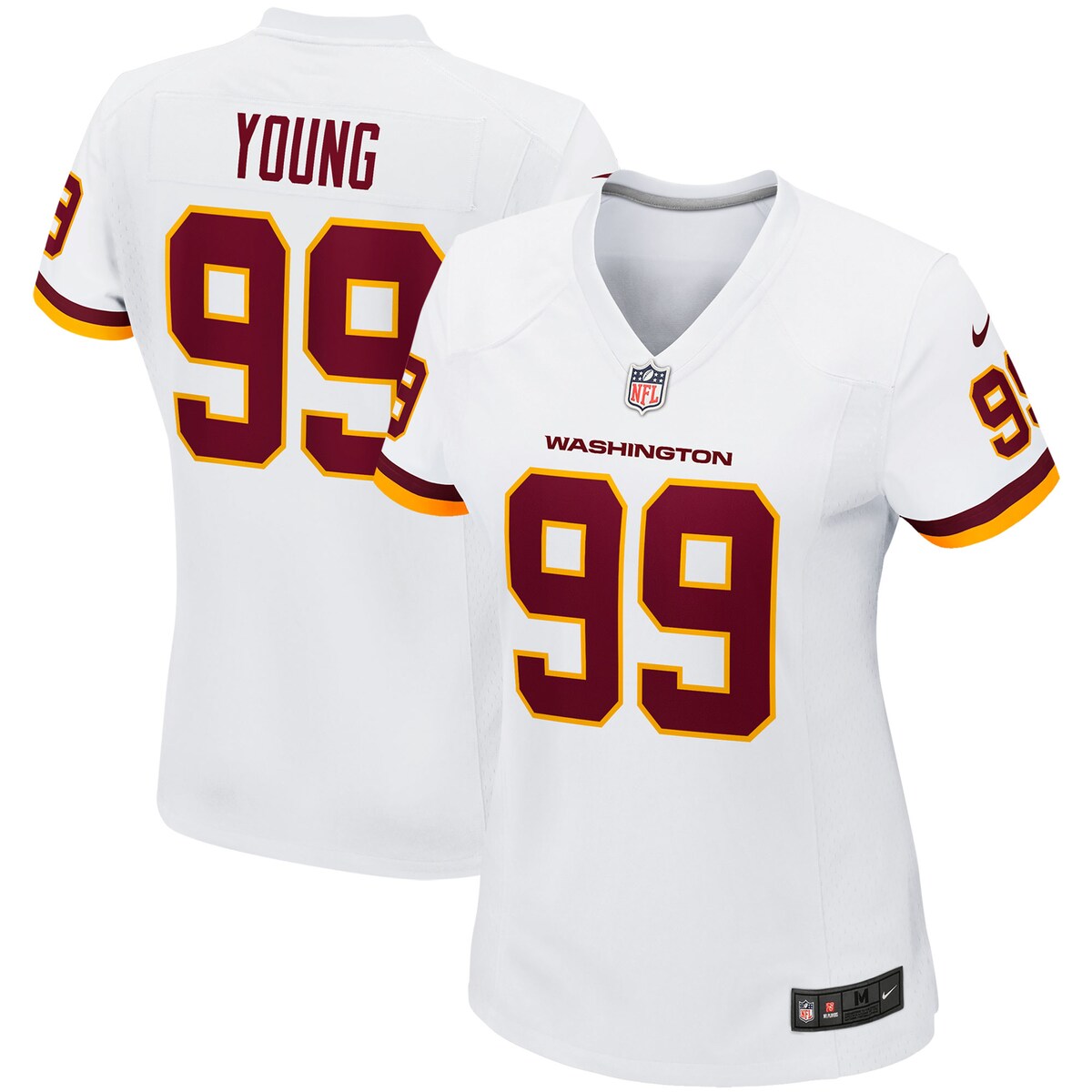 Chase Young Washington Football Team Nike Womens Game Player Jersey White