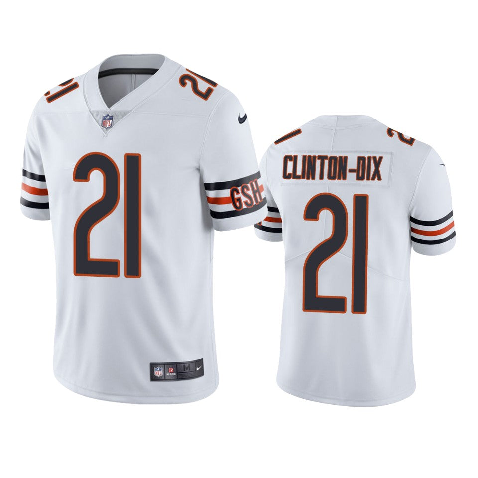 Chicago Bears 21 Haha Clinton dix White Vapor Untouchable Limited Jersey Mens