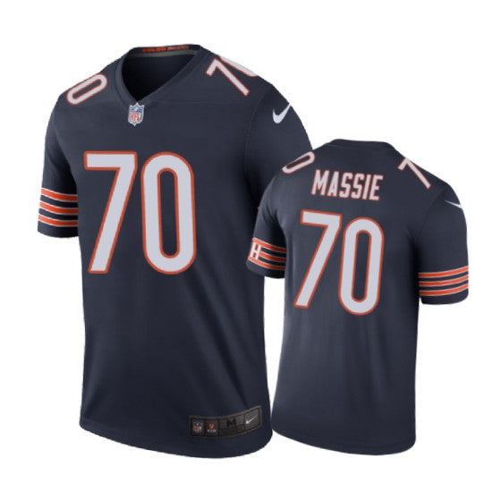 Chicago Bears 70 Bobby Massie Nike Color Rush Navy Jersey