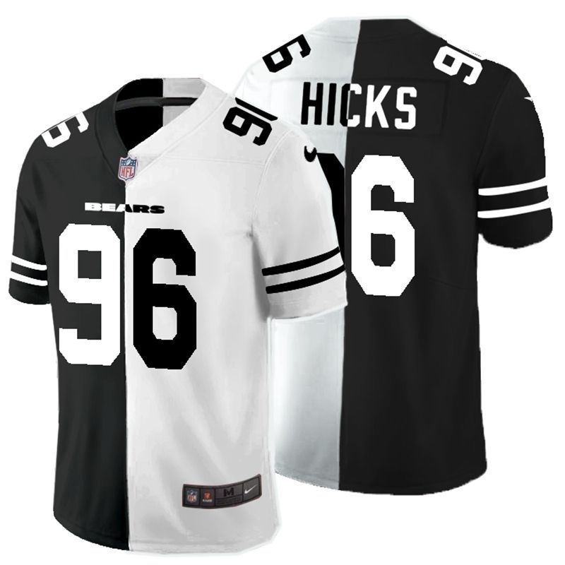 Chicago Bears Akiem Hicks 96 Nfl 2020 Black And White Jersey