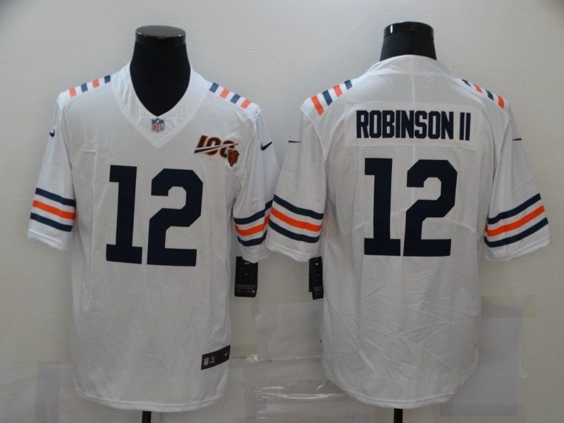Chicago Bears Allen Robinson 12 Nfl 100 2020 White Jersey Jersey