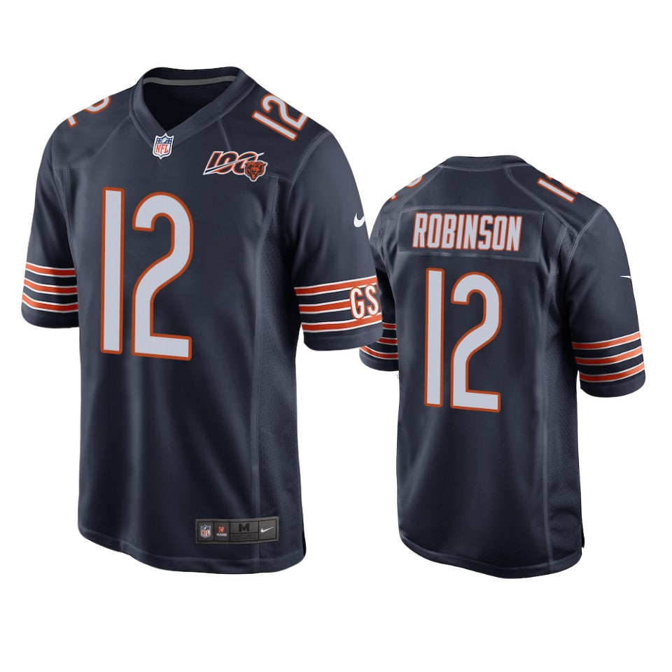 Chicago Bears Allen Robinson Navy 100th Season Game Jersey Mens