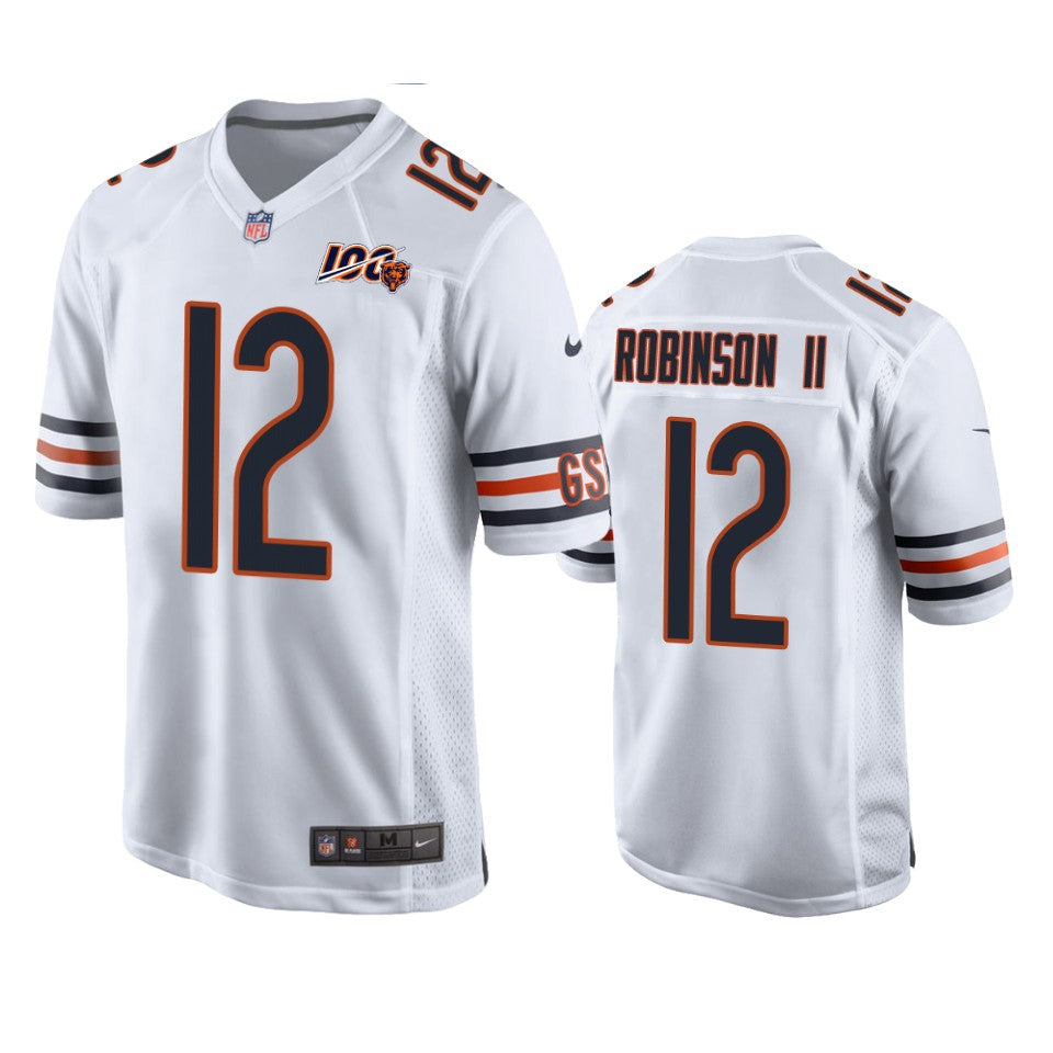 Chicago Bears Allen Robinson White 100th Season Game Jersey Men