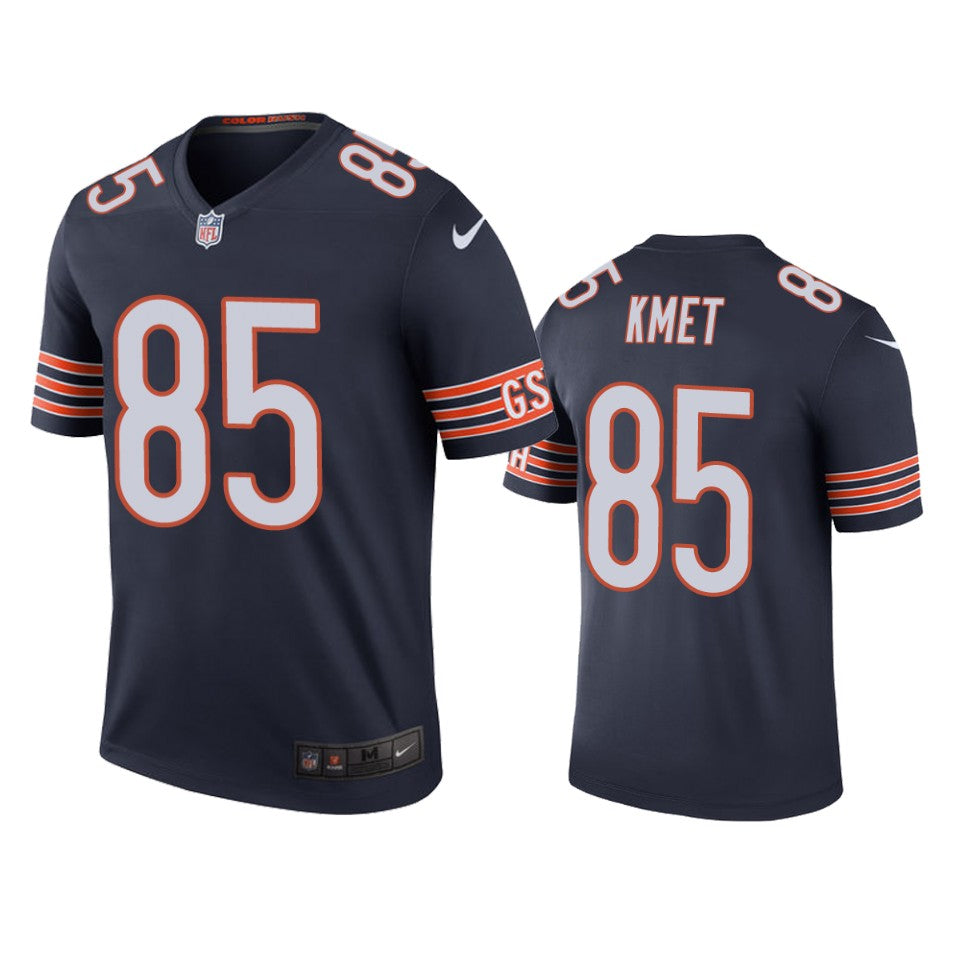 Chicago Bears Cole Kmet Navy Color Rush Legend Jersey
