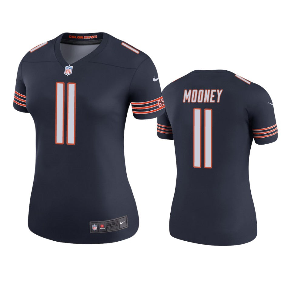Chicago Bears Darnell Mooney Navy Color Rush Legend Jersey Womens