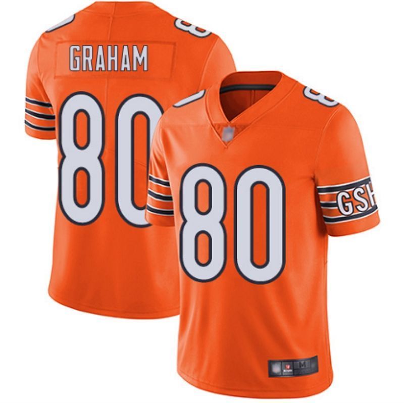 Chicago Bears Jimmy Graham 80 Nfl 2020 Orange Jersey Jersey
