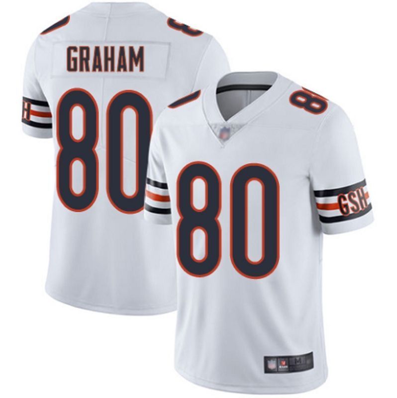 Chicago Bears Jimmy Graham 80 Nfl 2020 White Jersey Jersey