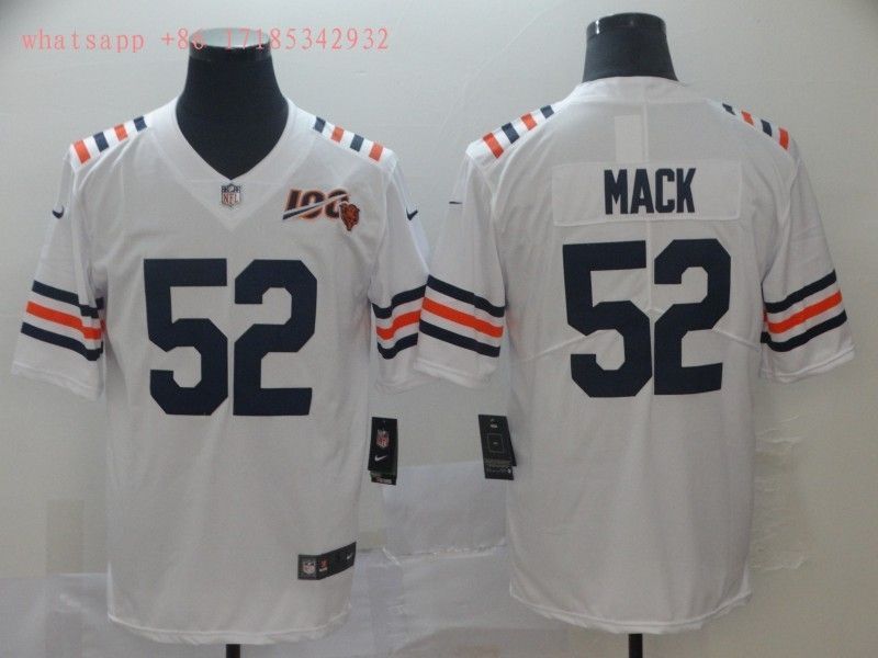 Chicago Bears Khalil Mack 52 Nfl 100 2020 White Jersey Jersey