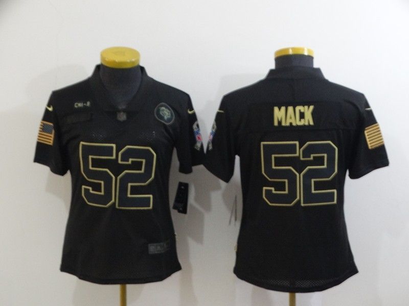 Chicago Bears Khalil Mack 52 Nfl 2020 Black Womens Jersey
