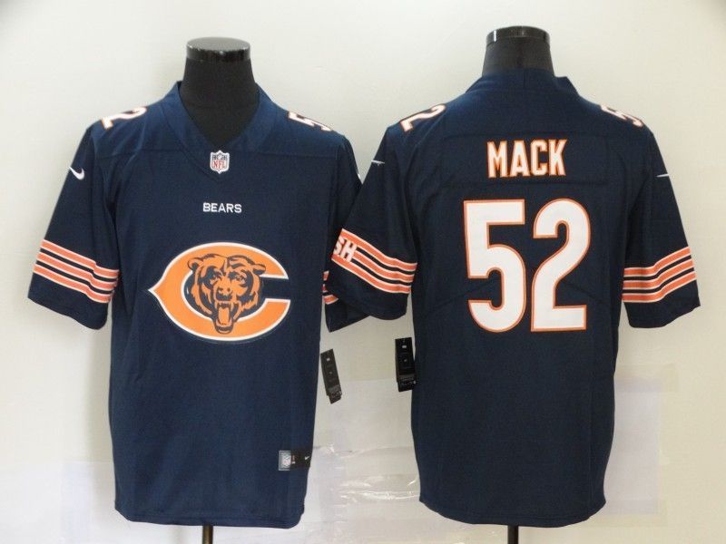 Chicago Bears Khalil Mack 52 Nfl 2020 Navy Jersey