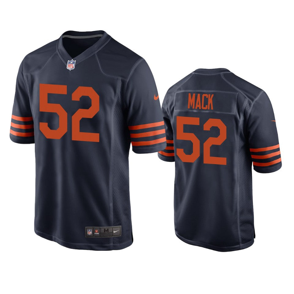 Chicago Bears Khalil Mack Navy Throwback Game Jersey