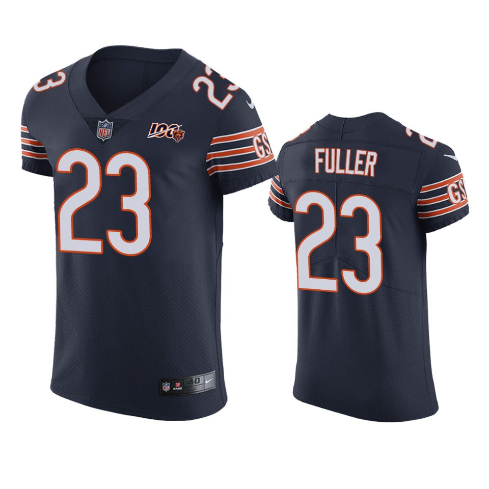 Chicago Bears Kyle Fuller Navy 100th Season Vapor Elite Jersey