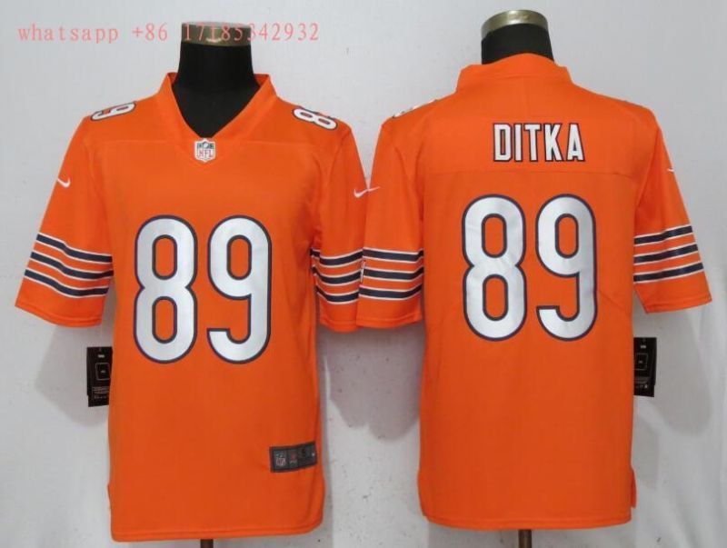 Chicago Bears Mike Ditka 89 Nfl 2020 Orange Jersey Jersey