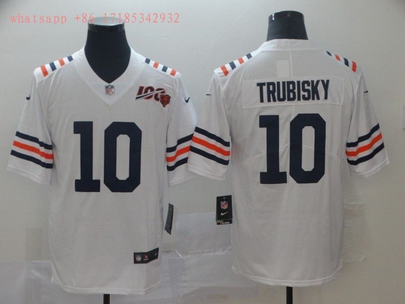 Chicago Bears Mitchell Trubisky 10 Nfl 100 2020 White Jersey Jersey