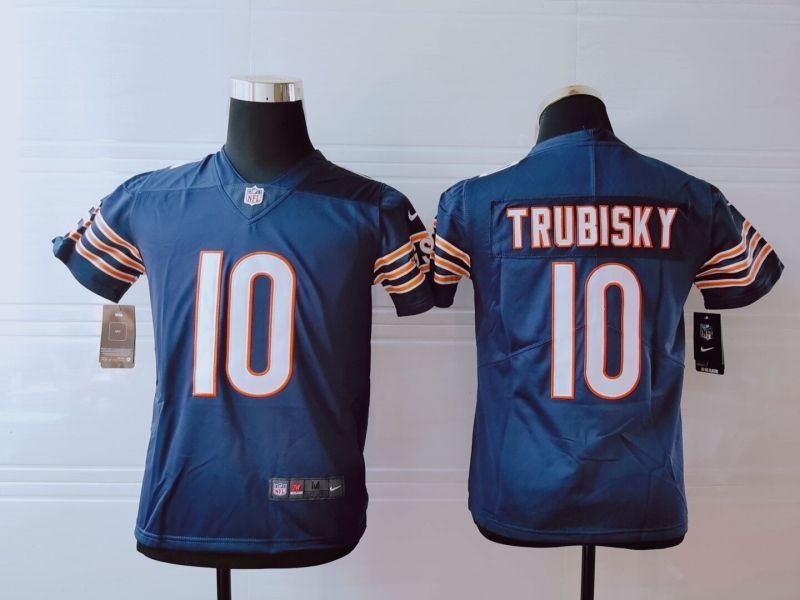 Chicago Bears Mitchell Trubisky 10 Nfl 2020 Navy Jersey