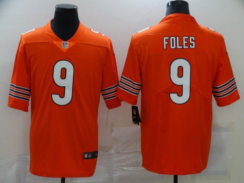Chicago Bears Nick Foles 9 Nfl 2020 Orange Jersey