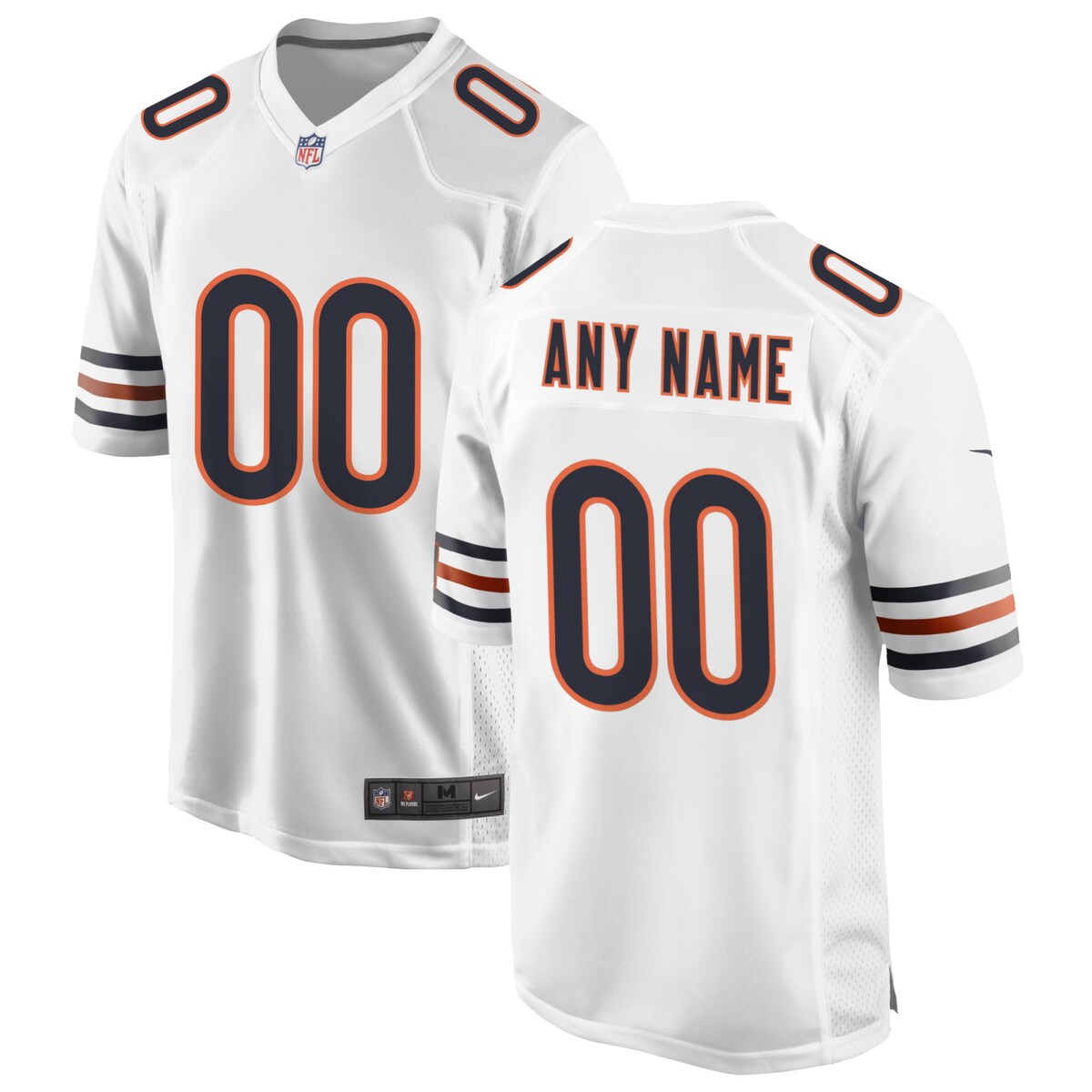 Chicago Bears Nike Custom Game Jersey White