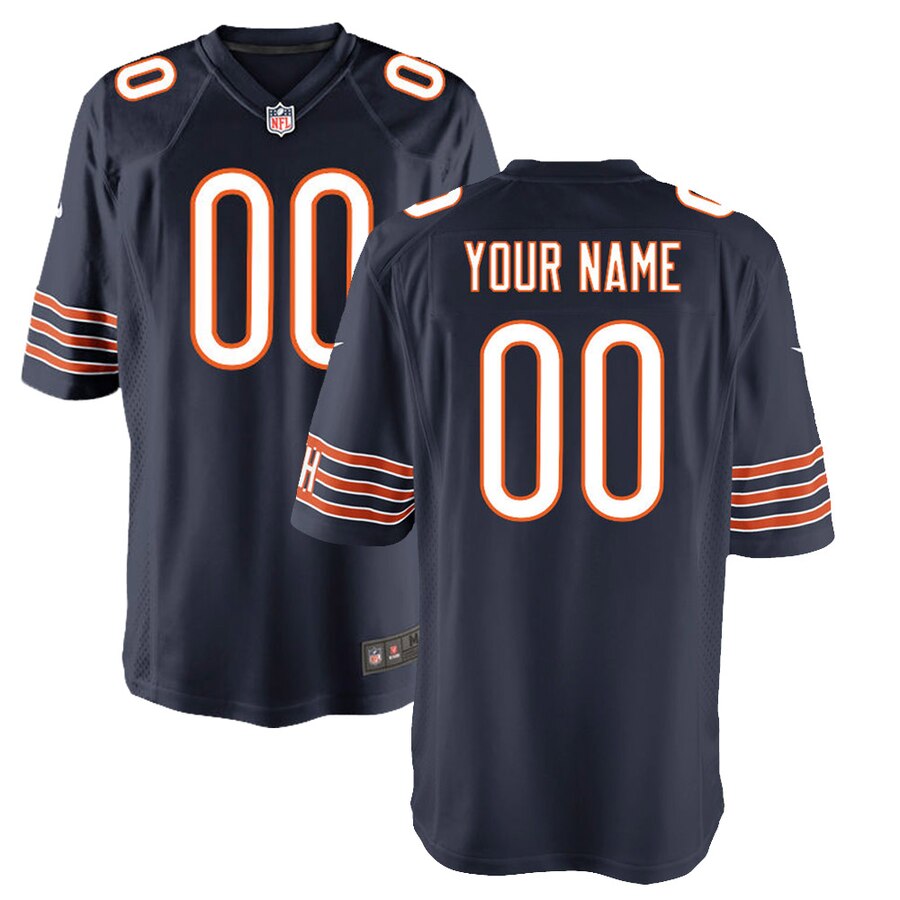 Chicago Bears Nike Youth Game Custom Jersey Navy