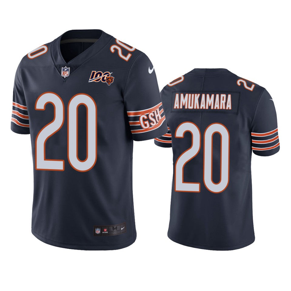 Chicago Bears Prince Amukamara Navy 100th Season Vapor Limited Jersey