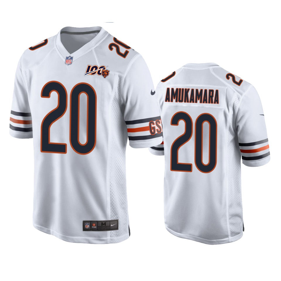 Chicago Bears Prince Amukamara White 100th Season Game Jersey Men
