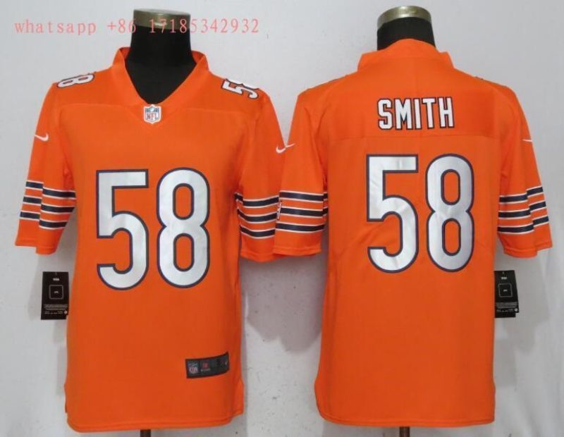 Chicago Bears Roquan Smith 58 Nfl 2020 Orange Jersey Jersey