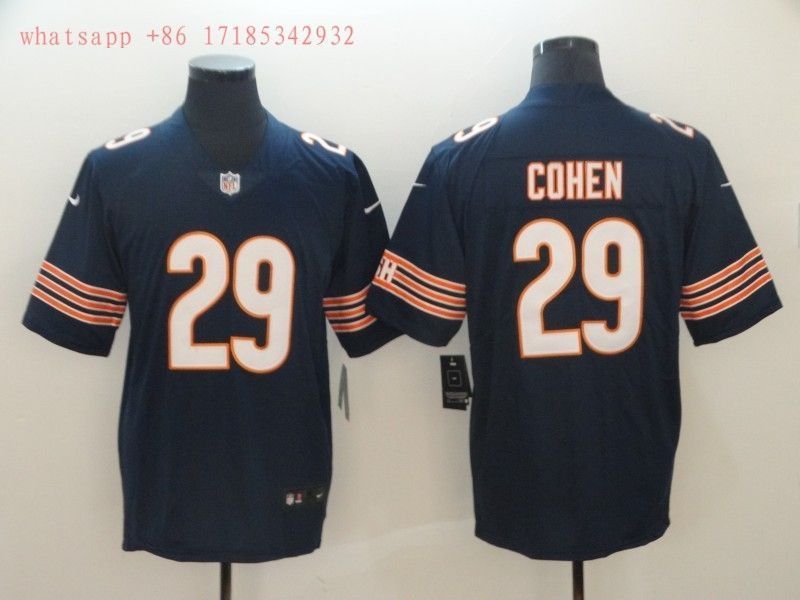 Chicago Bears Tarik Cohen 29 Nfl 2020 Navy Jersey Jersey