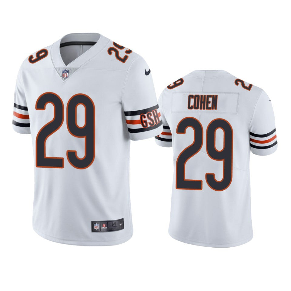 Chicago Bears Tarik Cohen White Vapor Limited Jersey